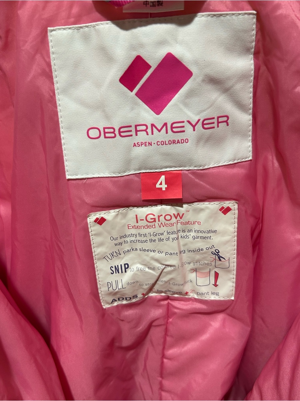 NWT Obermeyer Snoverall Pants Girl , size 4T - Picture 8 of 12